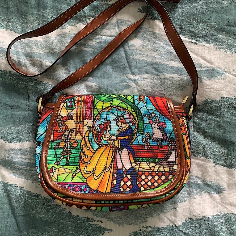 Disney Beauty and the Beast stained glass purse